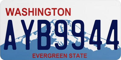 WA license plate AYB9944