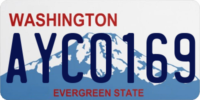 WA license plate AYC0169