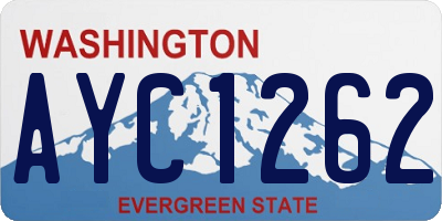WA license plate AYC1262