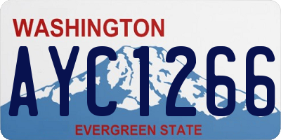 WA license plate AYC1266
