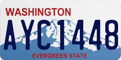 WA license plate AYC1448