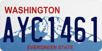 WA license plate AYC1461