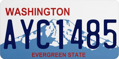WA license plate AYC1485