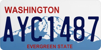 WA license plate AYC1487