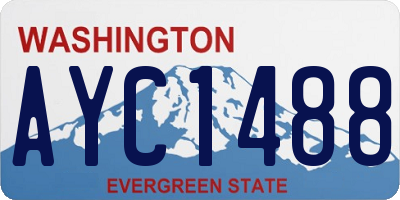 WA license plate AYC1488