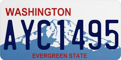 WA license plate AYC1495