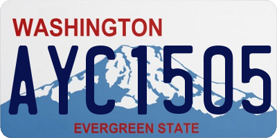 WA license plate AYC1505