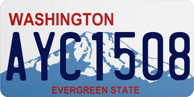 WA license plate AYC1508