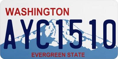 WA license plate AYC1510