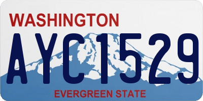 WA license plate AYC1529