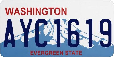 WA license plate AYC1619