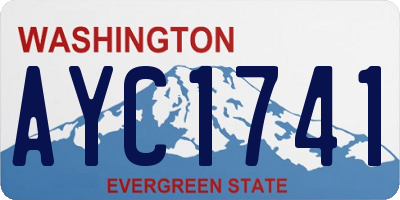 WA license plate AYC1741