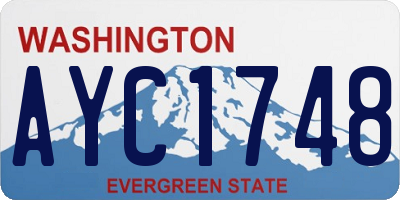 WA license plate AYC1748