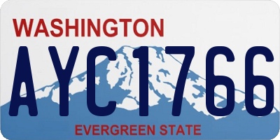 WA license plate AYC1766