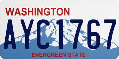 WA license plate AYC1767