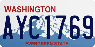 WA license plate AYC1769