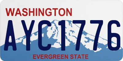 WA license plate AYC1776