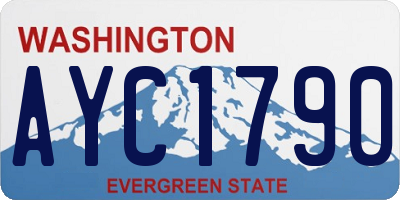 WA license plate AYC1790