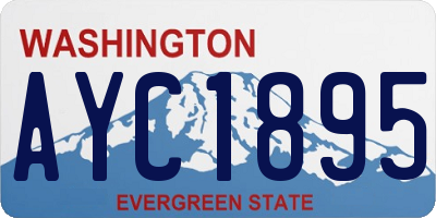 WA license plate AYC1895