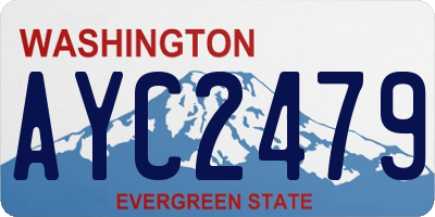 WA license plate AYC2479