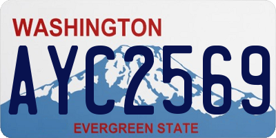 WA license plate AYC2569