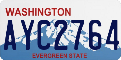 WA license plate AYC2764