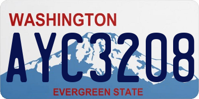 WA license plate AYC3208
