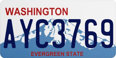 WA license plate AYC3769