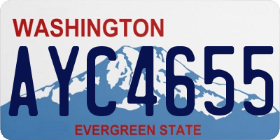 WA license plate AYC4655