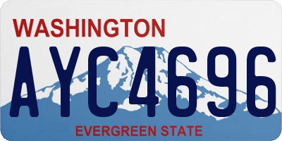 WA license plate AYC4696