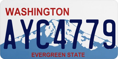 WA license plate AYC4779