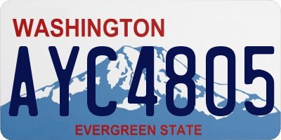 WA license plate AYC4805