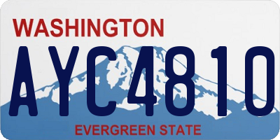 WA license plate AYC4810