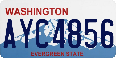 WA license plate AYC4856