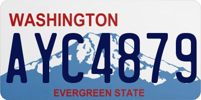 WA license plate AYC4879