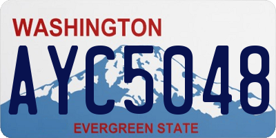 WA license plate AYC5048