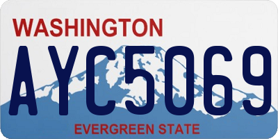 WA license plate AYC5069