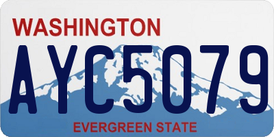 WA license plate AYC5079
