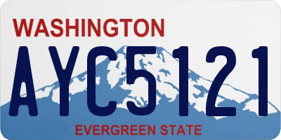 WA license plate AYC5121
