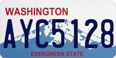 WA license plate AYC5128