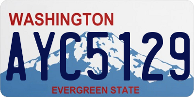 WA license plate AYC5129