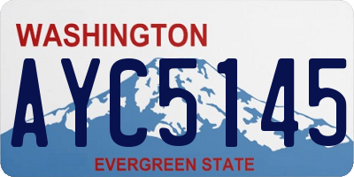 WA license plate AYC5145