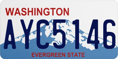 WA license plate AYC5146