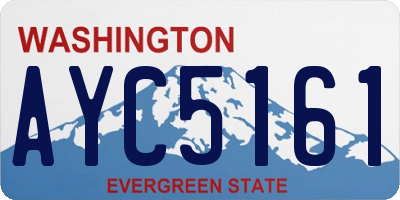 WA license plate AYC5161