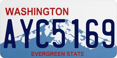 WA license plate AYC5169