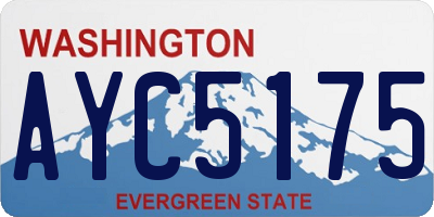 WA license plate AYC5175
