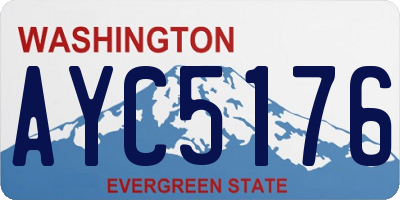 WA license plate AYC5176