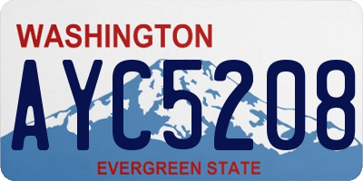 WA license plate AYC5208