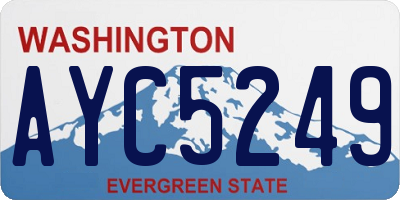 WA license plate AYC5249