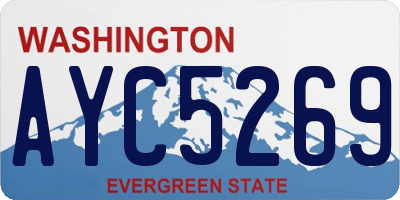 WA license plate AYC5269